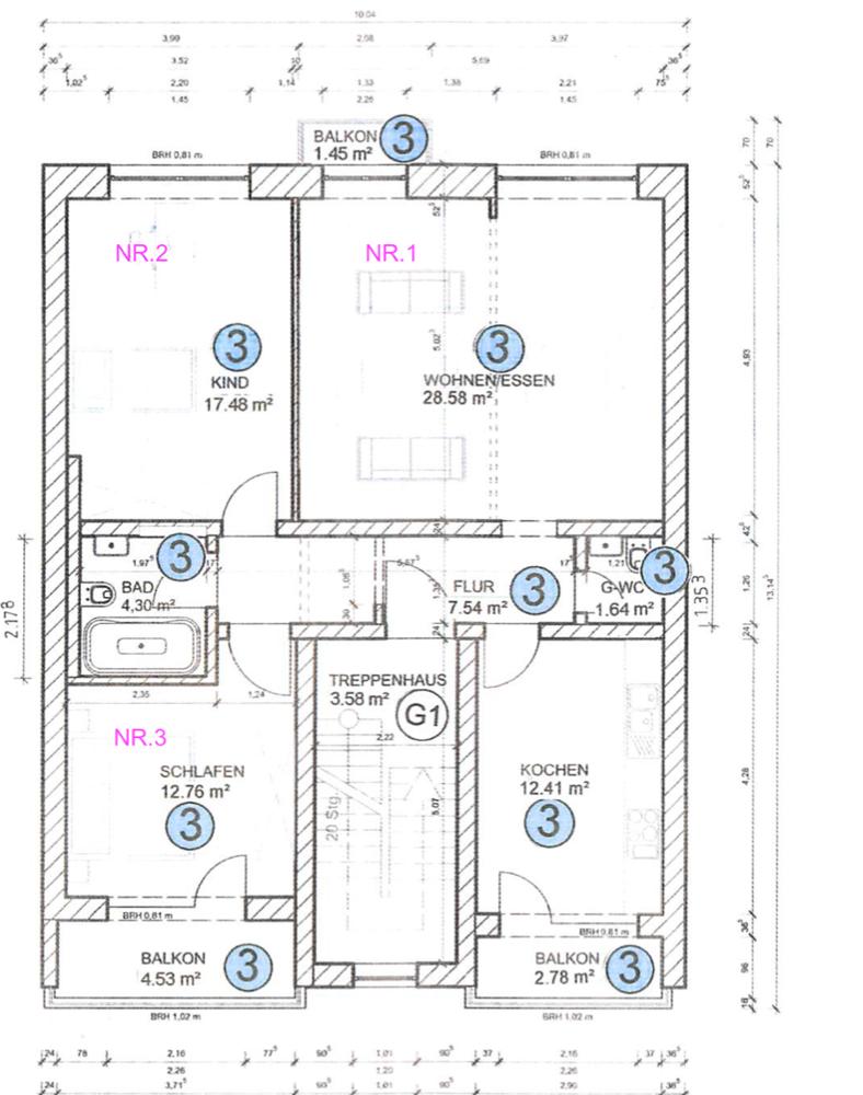 PLAN FOR APARTMENT 3